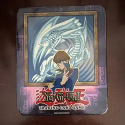Konami Yu-Gi-Oh! Blue-Eyes White Dragon Kaiba Collectible Tin Vintage 2003 EMPTY - Image 1