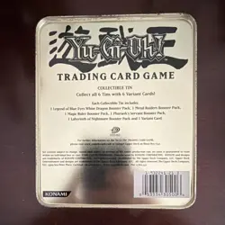 Konami Yu-Gi-Oh! Blue-Eyes White Dragon Kaiba Collectible Tin Vintage 2003 EMPTY - Image 2