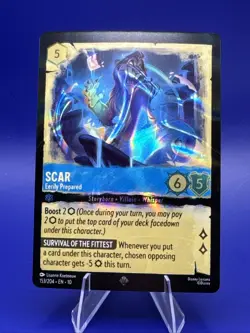 Scar Eerily Prepared Foil 153/204 Whispers in the Well Disney Lorcana - Image 1