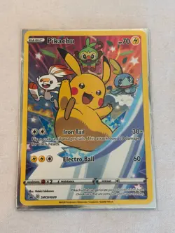 Pikachu SWSH020 SWSH: Sword & Shield Promo Cards Holo - Image 1