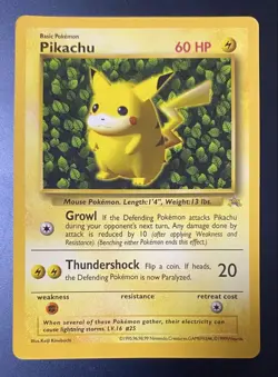 Pikachu_PikachuEnglish Edition_Coro Coro ComicBonusGlossy Rare Pokemon Card Game - Image 1