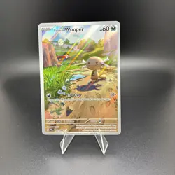 Pokemon Card Paldean Wooper Illustration Rare ME02: Phantasmal Flames 102/094 - Image 1