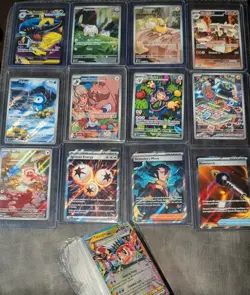 Pokemon TCG 12 NM Illustration Rares + Full Arts and 150 Card Lot - Image 1