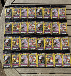Lot of 32 Pokemon Sun & Moon Unified Minds 3 Card Booster Packs * - Image 1