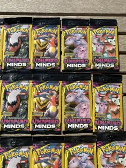 Lot of 32 Pokemon Sun & Moon Unified Minds 3 Card Booster Packs * - Image 3