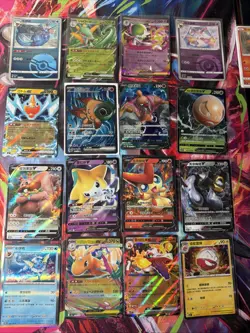 Pokemon 16 Card Lot nm V Max Mega Amazing Ex HOLO Rare Hits Only K6 - Image 1