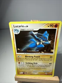 Pokemon TCG 2008 Pop Series 8 Lucario Holo Rare Card 2/17 LP Condition - Image 1