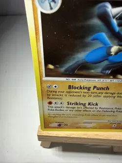 Pokemon TCG 2008 Pop Series 8 Lucario Holo Rare Card 2/17 LP Condition - Image 4