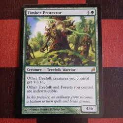 Mtg Timber Protector and Treefolk Harbinger LP/NM Lorwyn Treefolk Magic Cards - Image 2