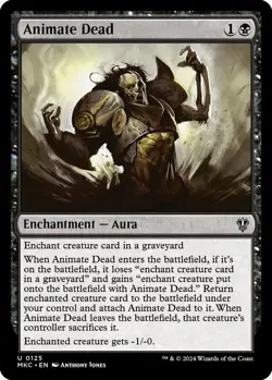 Animate Dead - Rare Enchantment - MTG Magic Commander Murders at Karlov Manor NM - Image 1