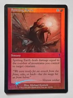 Magic MTG - Spitting Earth (Foil) - 7th Seventh Edition - LP - Image 1