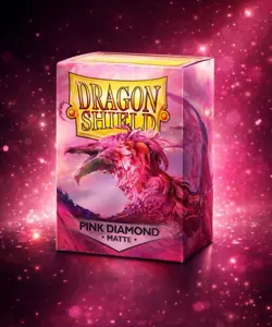 Pink Diamond 100 Matte Dragon Shield Sleeves Standard Size for Pokemon MTG DBS - Image 2