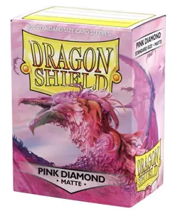 Pink Diamond 100 Matte Dragon Shield Sleeves Standard Size for Pokemon MTG DBS - Image 4