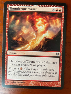 MTG Thunderous Wrath SINGLE USED EXCELLENT CONDITION SEE PHOTOS - Image 1