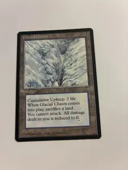 Glacial Chasm x1 MTG Ice Age 1x Magic Very Good Light Play VG LP - Image 1