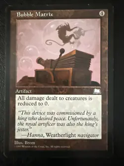 Bubble Matrix MTG Stronghold Magic the Gathering Artifact Regular Rare - Image 1