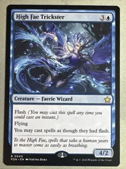 MTG / High Fae Trickster / FDN / #40 / Regular / Rare / NM - Image 1