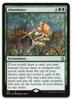 LP Abundance #58 Zendikar Rising ZNC Magic MTG - Image 1