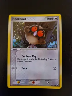 HOOTHOOT - STAMPED - 59/115 - EX UNSEEN FORCES - POKEMON - NM/LP - Image 1
