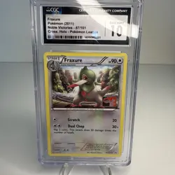 Pokemon CGC 10 GEM MINT! FRAXURE Noble Victories 87/101 Play League Cross. Holo - Image 1