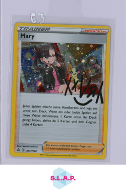 MARY POKEMON SWSH120 SWORD & SHIELD BLACK STAR PROMO HOLO RARE TRAINER 2021 GER - Image 1