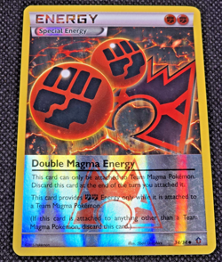 Double Magma Energy 34/34 Double Crisis Reverse Holo Pokemon LP -- L34 - Image 2