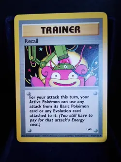 Pokemon TCG Trainer Recall 116/132 Gym Challenge English Vintage NM - Image 1