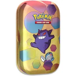 Pokemon TCG: Scarlet & Violet - 151 Mini Tin: Gengar & Poliwag - 2 Booster Packs - Image 1