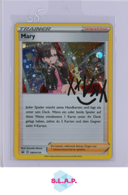 MARY POKEMON SWSH120 SWORD & SHIELD BLACK STAR PROMO HOLO RARE TRAINER 2021 GER - Image 1