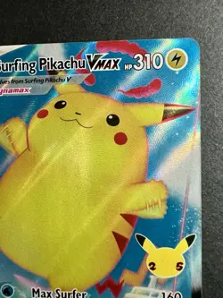 ❤‍🔥 Surfing Pikachu VMAX 009/025 Pokemon Celebrations Sword Shield Rare NM ✨ - Image 4