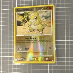Pokemon Sandshrew Mysterious Treasures Reverse Holo Common 96/123 60 HP - Image 1