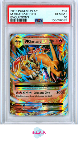 M CHARIZARD EX EVOLUTIONS POKEMON XY EVOLUTIONS 2016 13 PSA 10 - Image 1