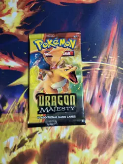 Pokemon TCG 2018 DRAGON MAJESTY SEALED Booster Pack + Acrylic Case - Image 2