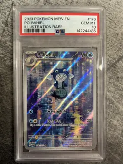 Poliwhirl 176/165 Illustration Rare Pokemon TCG Scarlet & Violet 151 PSA 10 - Image 1
