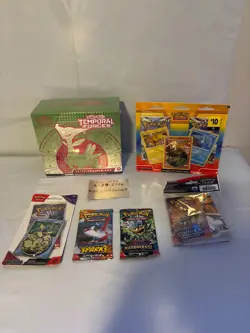 Large Sealed Pokemon Lot, mixed sets, Etb, mini portfolio, blisters, singles - Image 1