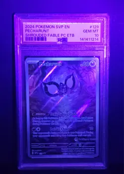 2024 Pokemon Shrouded Fable Pecharunt #129 POKEMON CENTER Promo PSA 10 - Image 3