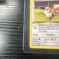 Lt. Surge’s Eevee 51/132 1st Edition Gym Challenge WOTC Vintage Pokemon - Image 2