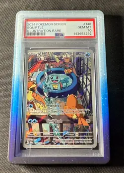 Pokemon Squirtle 148 Stellar Crown PSA 10 GEM MINT - Image 1