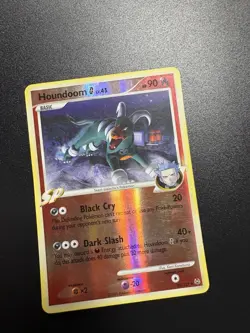 Pokemon HOUNDOOM 50/127 REVERSE HOLO | Hp Heavy Play | Platinum | 2009 - Image 1