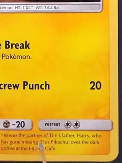 Detective Pikachu SM190 Black Star Promo Holo - Sun & Moon - Pokemon TCG - NM - Image 3