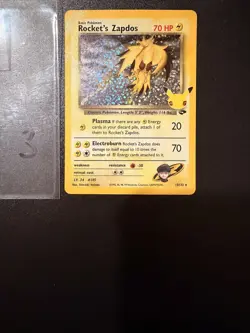 Rocket's Zapdos 15/132 Celebrations 25th Anniversary Holo Pokemon TCG - Image 1
