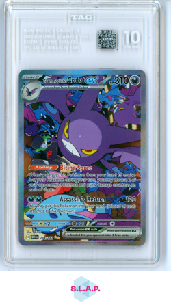 TEAM ROCKET'S CROBAT EX POKEMON #234/182 S & V DR SPEC IR 2025 EN TAG 10 - Image 1