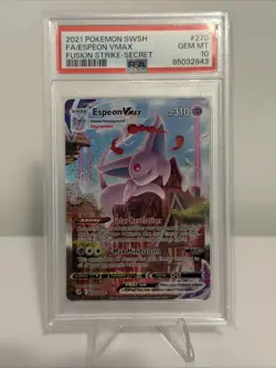 Pokemon Espeon VMAX TCG Secret Rare Alt Art 270/264 Fusion Strike PSA 10 Gem MT - Image 1