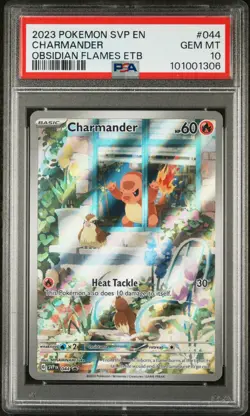 2023 POKEMON SVP EN-SV BLACK STAR PROMO #044 CHARMANDER PSA 10 - Image 1