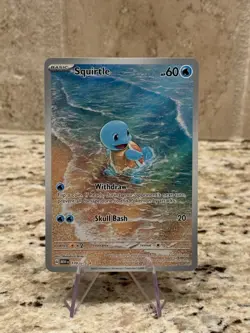 Squirtle 170/165 Illustration Rare Pokemon 151 IR English Pokemon TCG LP - Image 1