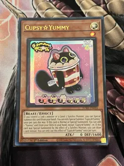 Yugioh! Cupsy Yummy Ultra Rare JUSH-EN016 Justice Hunters 1st Edition NM - Image 1