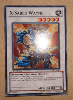 X-Saber Wayne 1st Ed Super Rare 5DS3-EN042 Yu-Gi-Oh! - Image 1