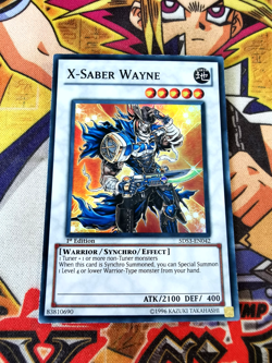 X-Saber Wayne 5ds3-en042 1st Edition (VLP) Super Rare Yu-Gi-Oh! - Image 1