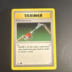 Pokemon TCG Maintenance 1st Edition Base Set Shadowless - Image 1