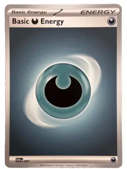 New: 2023 Pokemon Basic Darkness Energy 007 Scarlet & Violet Base Set Regular - Image 1